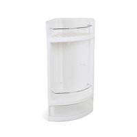 Organizador de Ducha Esquinero Reyplast Blanco Brillante con Gavetero