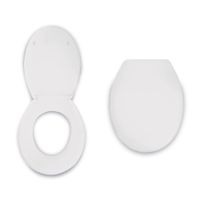 Asiento de Inodoro Redondo Plástico Orange Modelo AB0003 Blanco