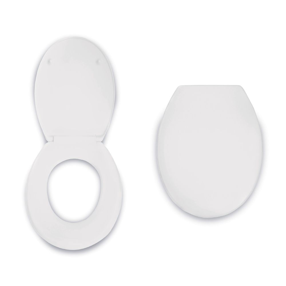 Asiento de Inodoro Redondo Plástico Orange Modelo AB0003 Blanco