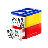 Organizador plástico de Mickey 2 niveles Reyplast