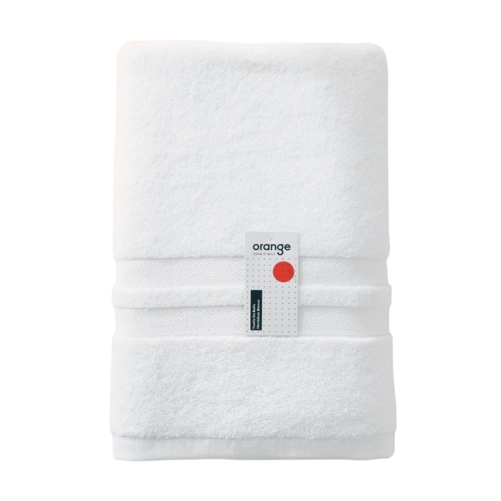 Toalla de Baño Orange Modelo BTWH 70x140cm Blanco de Algodón