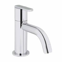 Llave de Lavatorio Trebol Veneto Pico Bajo Plata Cromada