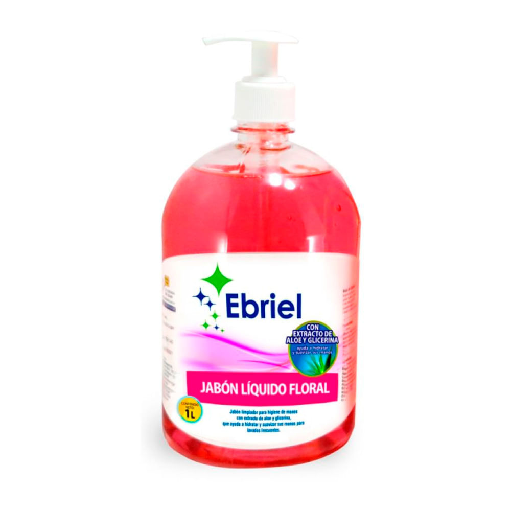 Jabón Líquido Floral Ebriel 1 litro