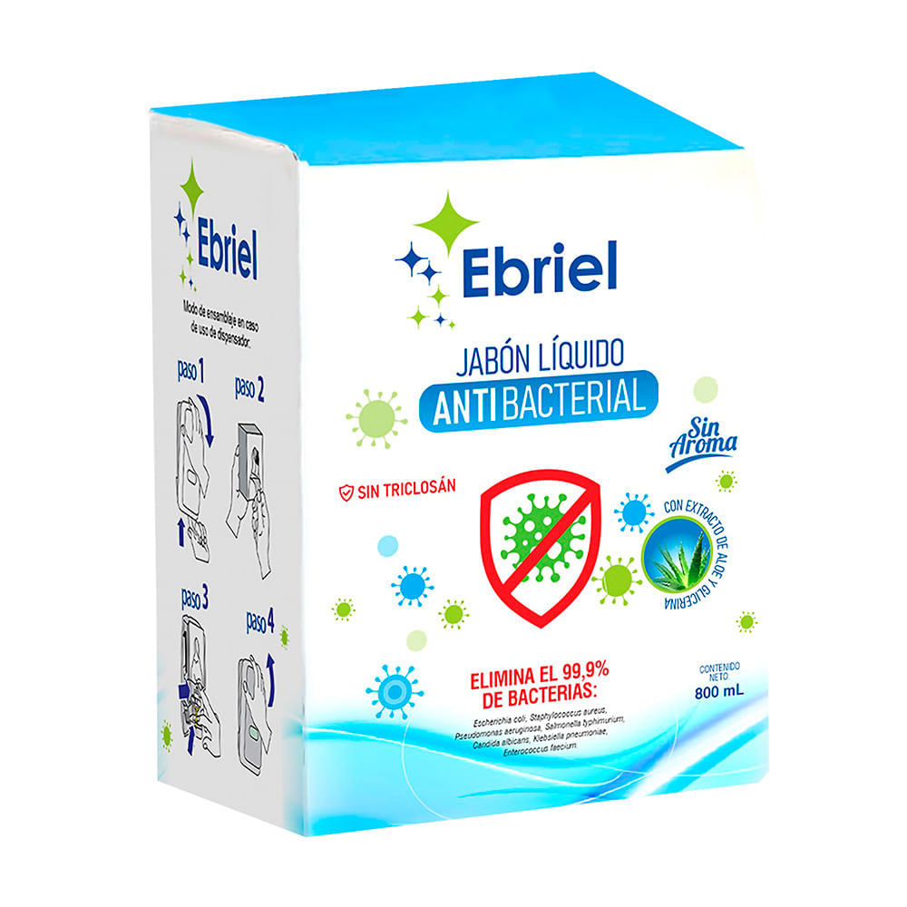 Jabón líquido sachet 800ml Ebriel