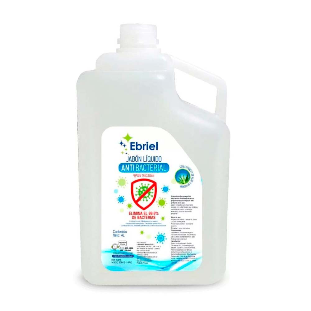 Jabón Líquido Antibacterial Ebriel 1 galon