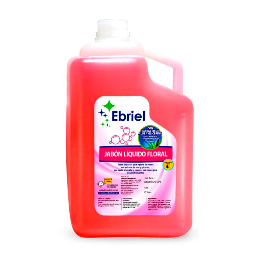 Jabón Líquido Floral Ebriel 1 galon