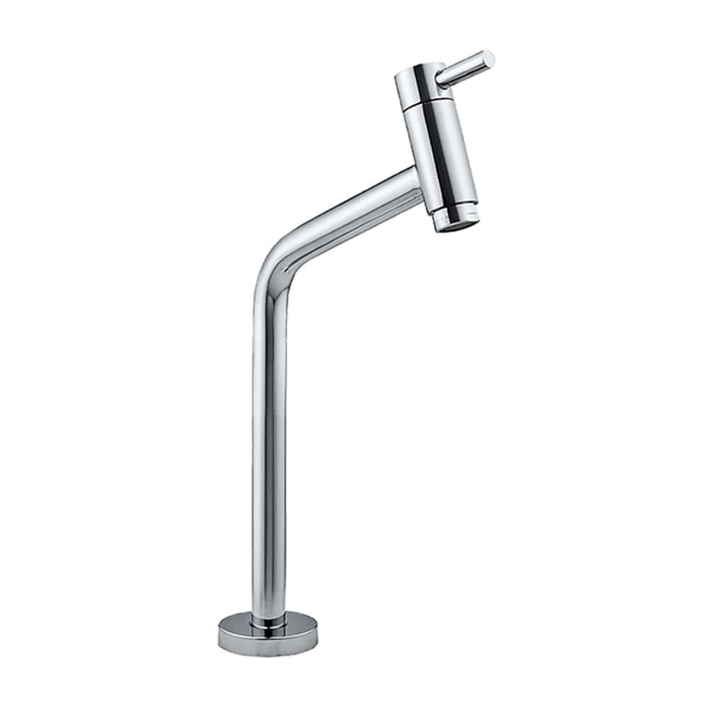 Llave de Lavatorio Bronce Vainsa Minimalista Lever Alta Plata Cromada