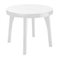 Mesa Redonda Plástico Reyplast Andrea 90x90cm Blanca