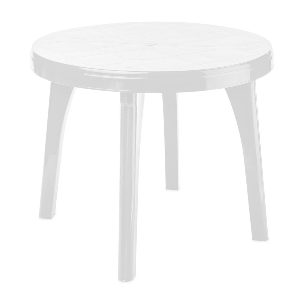 Mesa Redonda Plástico Reyplast Andrea 90x90cm Blanca