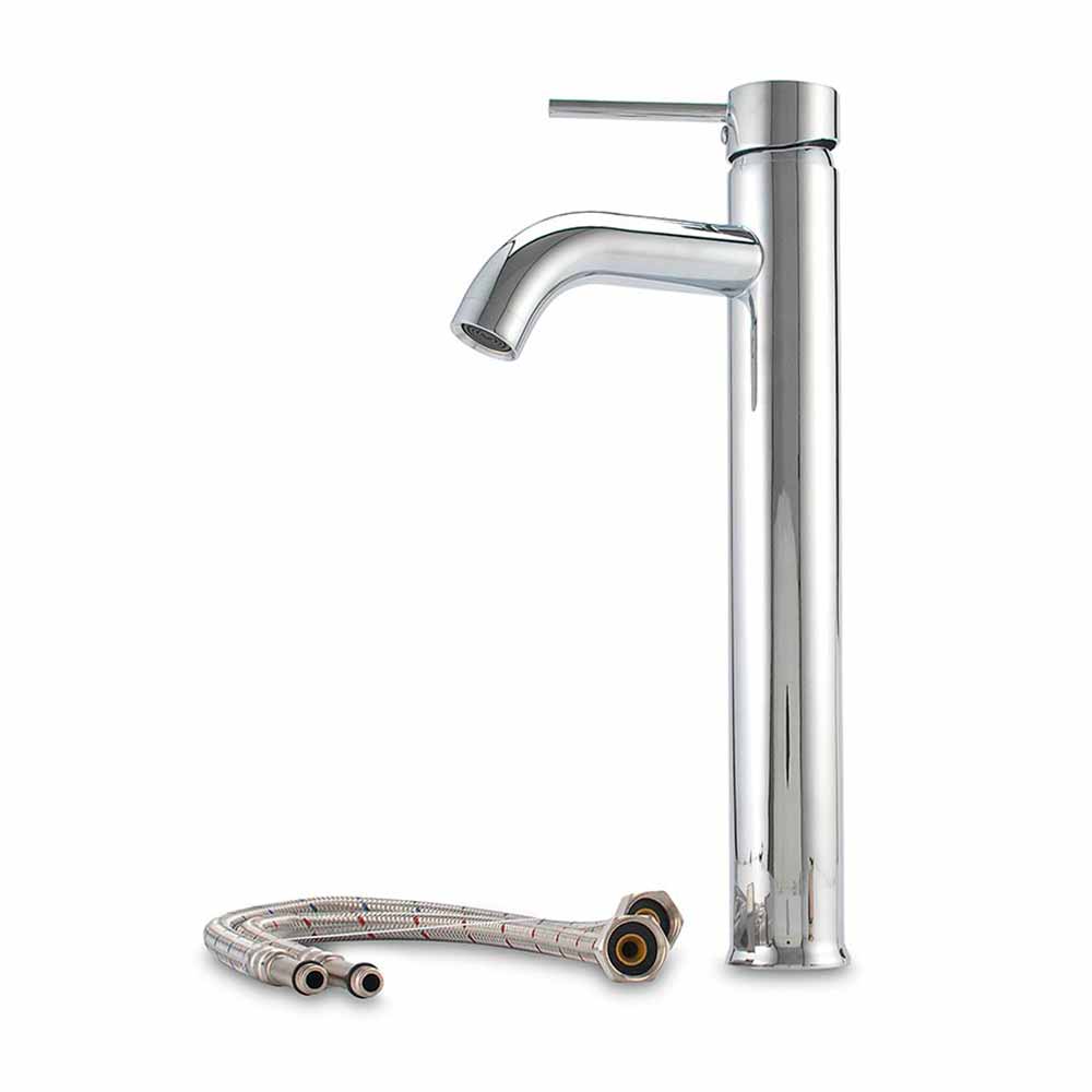 Mezcladora para Lavatorio Monocomando al Mueble Italgrif Punta Cana Alta Plata