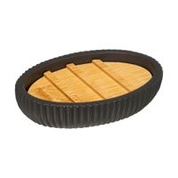 Jabonera Modern Poliresina Modelo 174542B Negro
