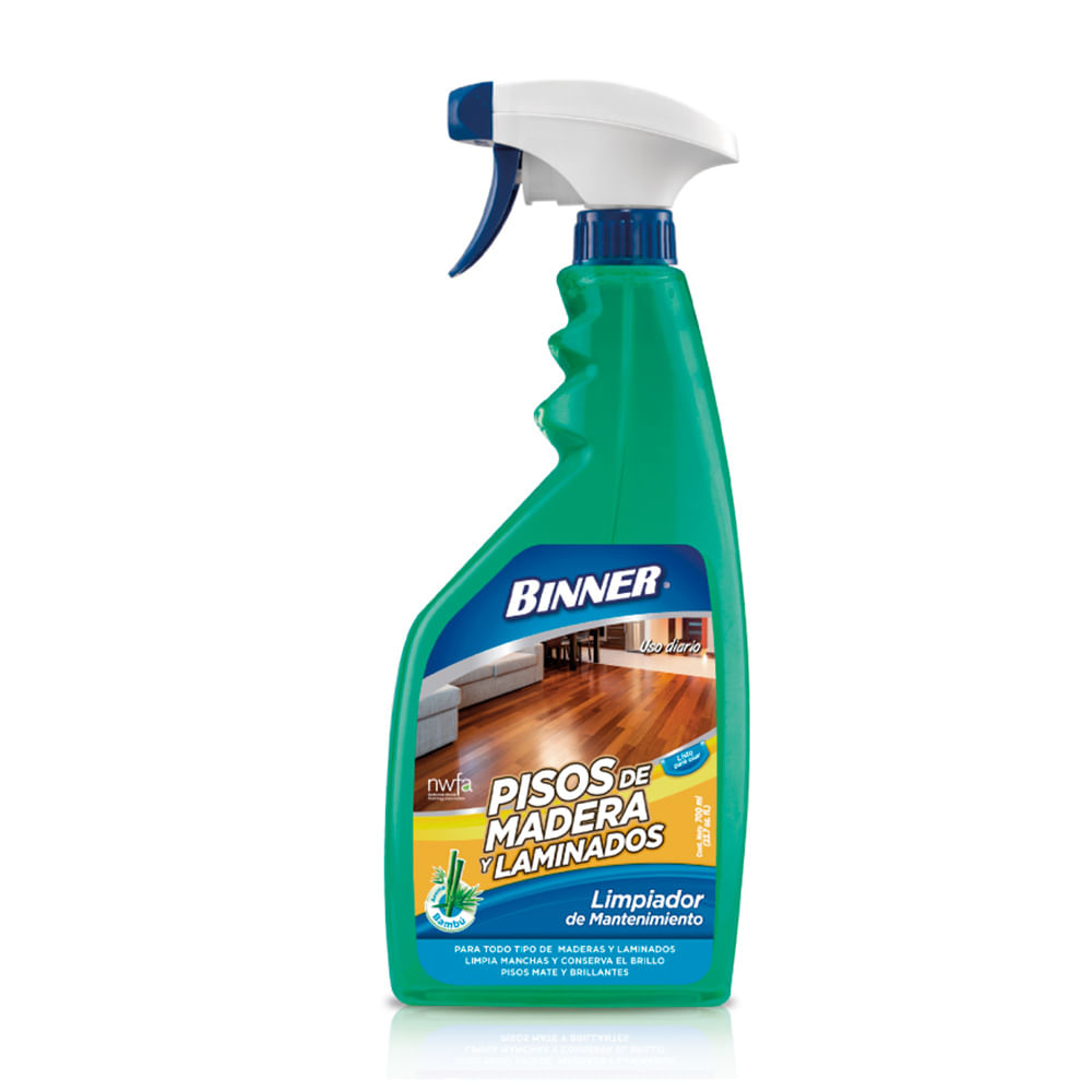 Limpiador de Pisos Madera y Laminado 700ml Binner