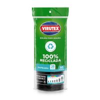 Bolsa de Basura Rollo Negra Virutex 25Lt X 50 Unid