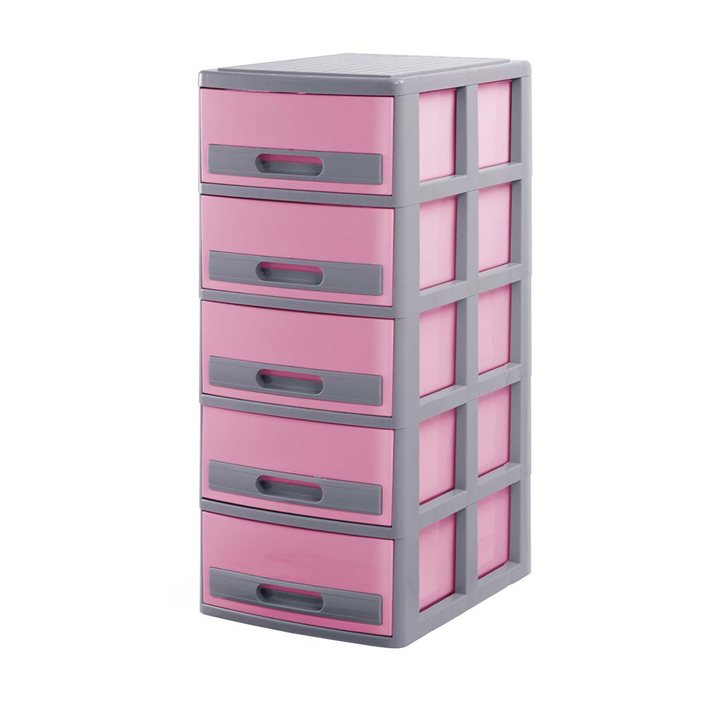 Cómoda Polin #5 Gris Rosado Polinplast