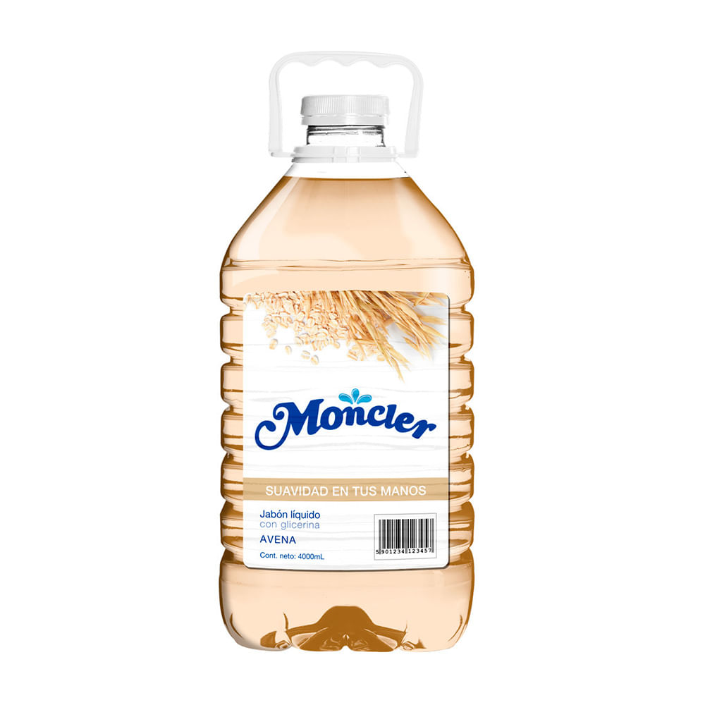 Jabón Líquido Avena Moncler 4lt