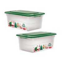 Caja Lokit #20 Navidad Transparente con Tapa Verde