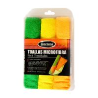 Pack 3 Toallas de Microfibra Daytona 40x40cm