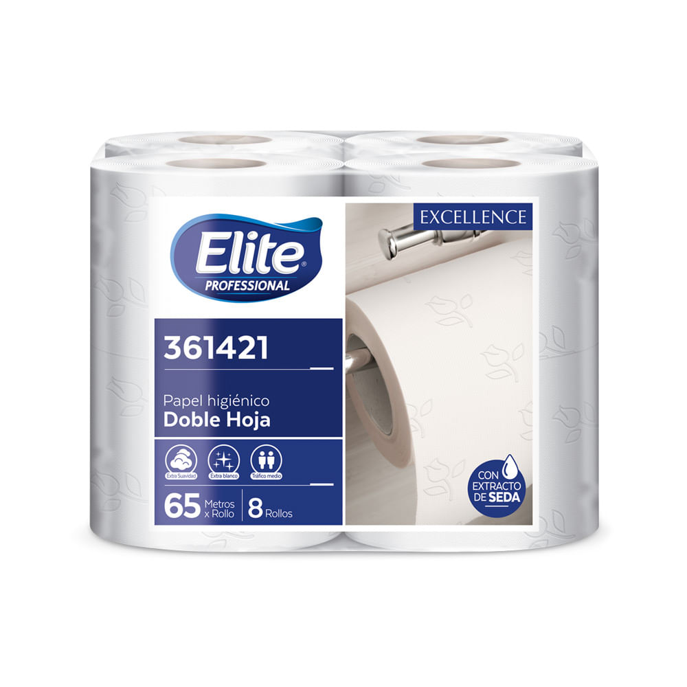 Papel Higiénico Elite Professional Excellence 8 rollos x 65m