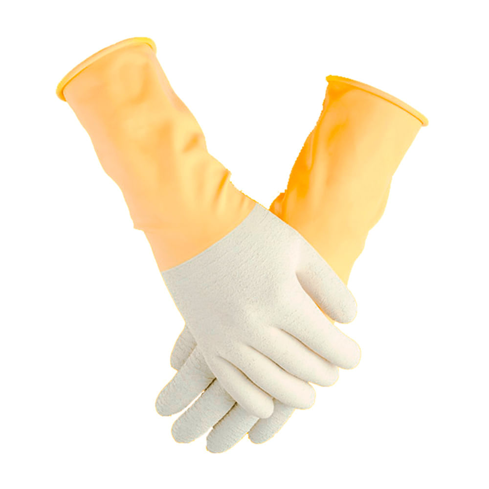 Guantes de Látex Virutex Talla M Corrugados Gris