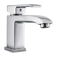 Mezcladora para Lavatorio Bimando Vainsa Minimal Aquare Baja Plata Cromado