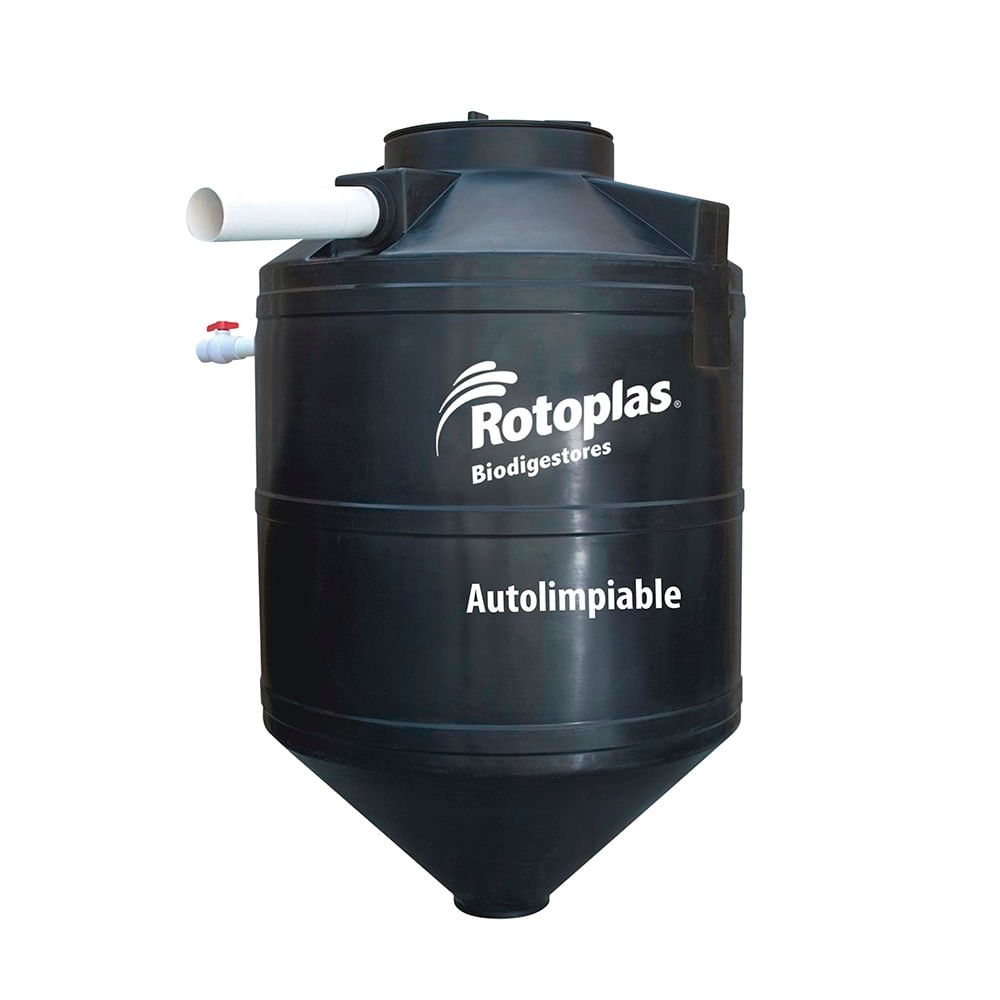 Tanque Biodigestor Rotoplas 1300 litros Negro