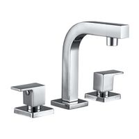 Mezcladora para Lavatorio Vainsa Minimal Cuadrada 8"" Bronce Cromado