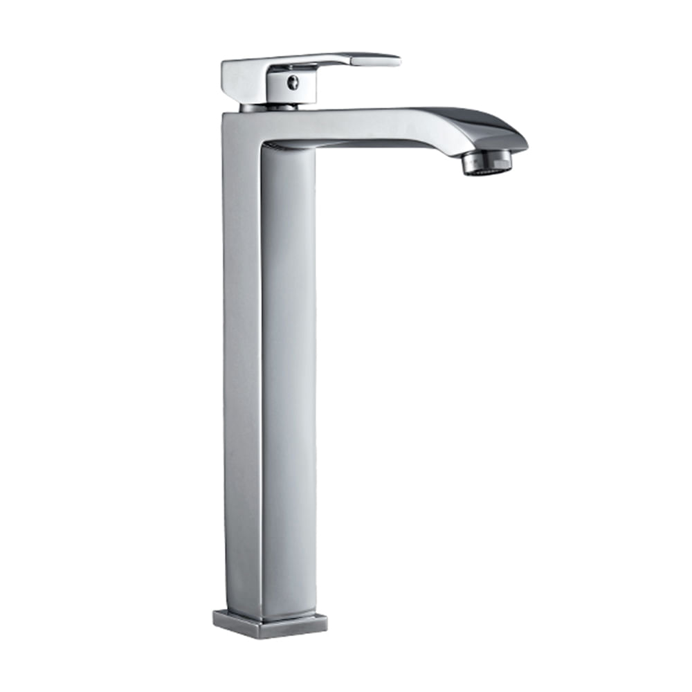 Mezcladora para Lavatorio Monocomando al Mueble Vainsa Square Alta Plata Cromado