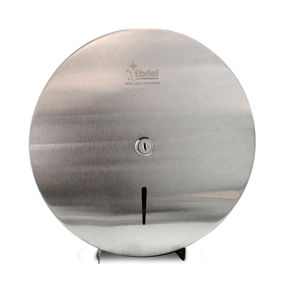 Dispensador de Papel Higiénico Jumbo Ebriel Modelo EB1102 en Acero Inoxidable Gris
