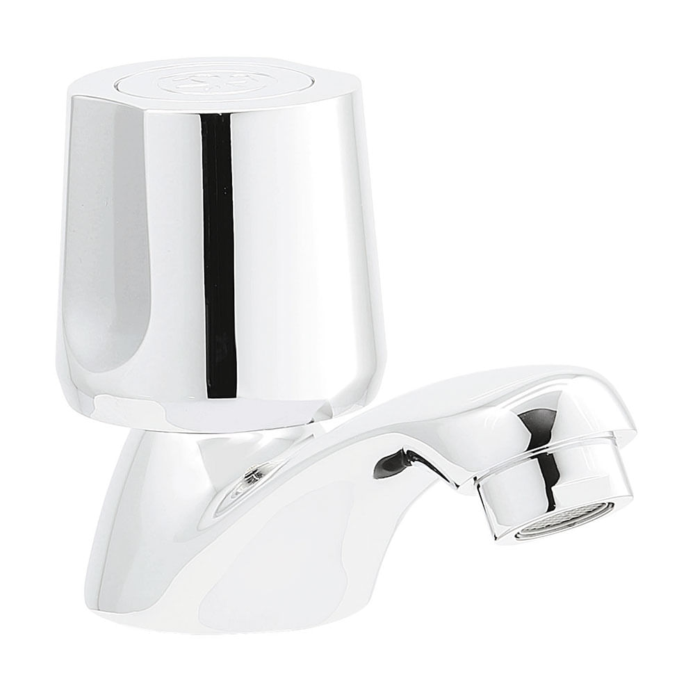 Llave de Lavatorio Trebol Saona Baja Plata Cromada