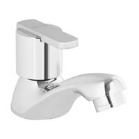 Llave de Lavatorio Trebol Veneto Baja Plata Cromada