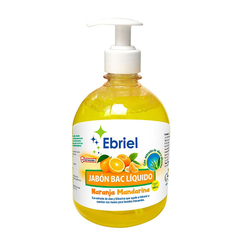 Jabón líquido Naranja frasco 500ml Ebriel