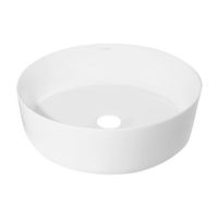 Ovalín circular Manhattan White Matte Vainsa