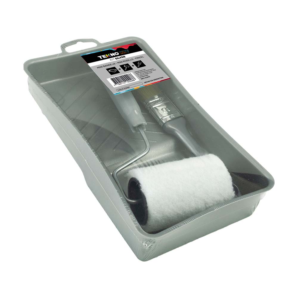 Kit mini Tekno Silver PVC para Pintar