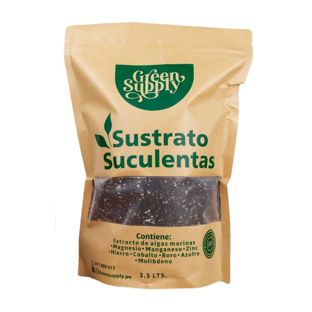 Sustrato para suculentas 3.5L Green Supply