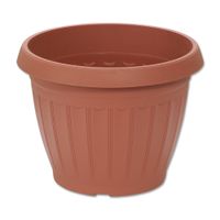 Macetero Circular Polipropileno Labrado Mediano Terracota Pica