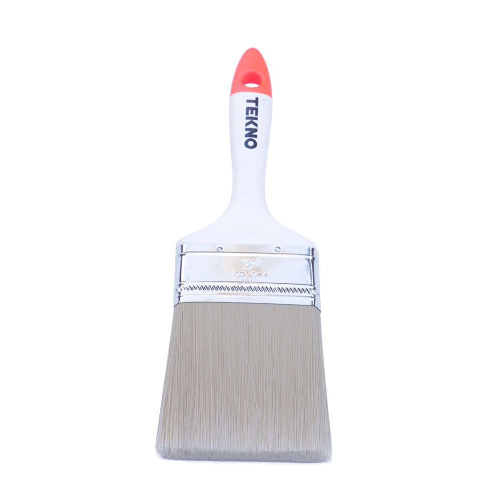 Brocha de Látex Tekno Modelo 3'' Blanco de Polipropileno