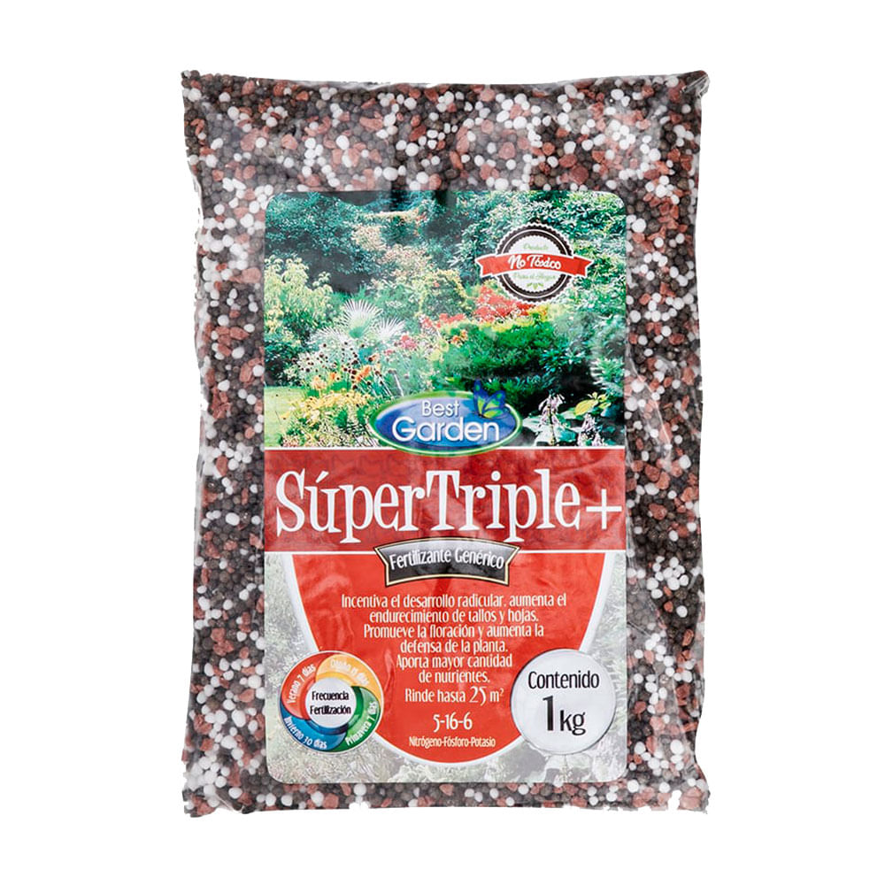 Fertilizante Natural Garden Súper Triple 1kg para Flores Ornamentales