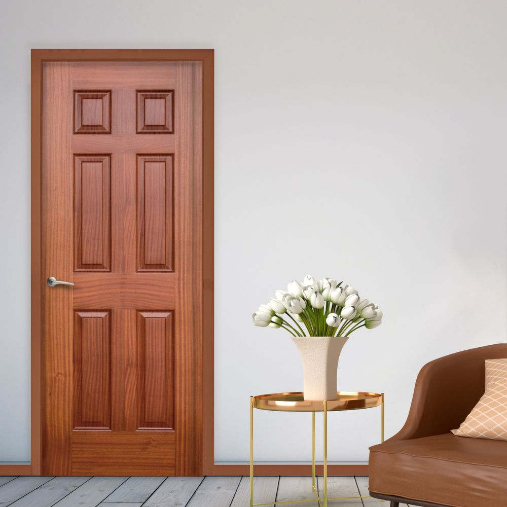 Puerta Interior Madera Sapelli Dimfer 85x207 cm