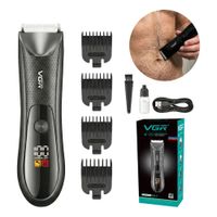 Afeitadora Íntima Masculina Impermeable IPX7 con Luz LED y Batería Recargable