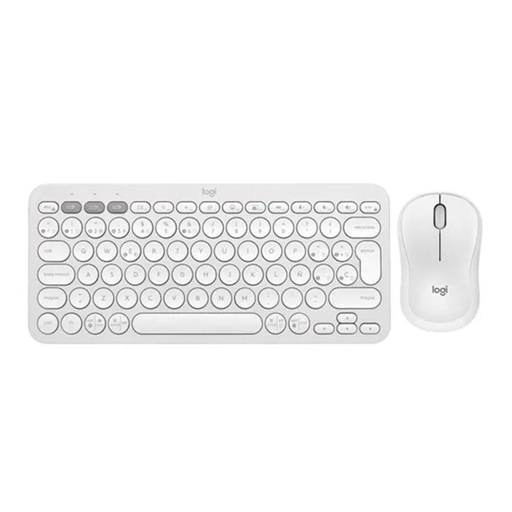 COMBO LOGITECH TECLADO K380S MOUSE M240 BLANCO