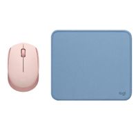 COMBO LOGITECH MOUSE M170 ROSADO PAD MOUSE 200x230 AZUL