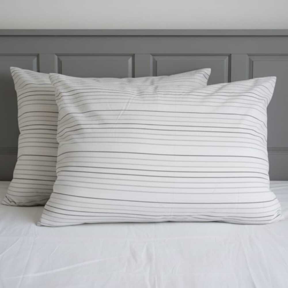 SET X 2 FUNDAS DE ALMOHADA ALGODON 132 HILOS 70 X 50 CM AMARU FREE HOME