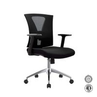 Silla Ergonómica Nix Gerente Brazos 3D Aluminio Negro Althea Confort