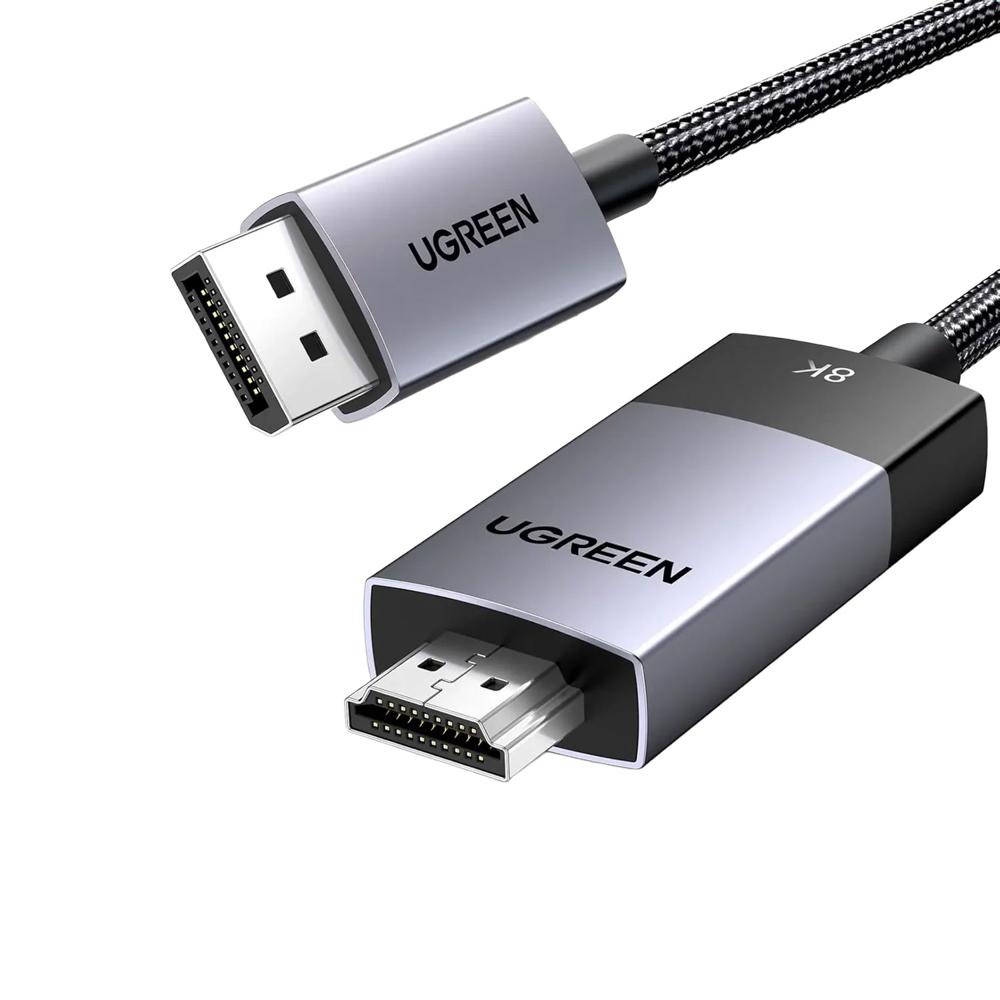 Cable Ugreen DisplayPort a HDMI 8K 60Hz 1m 80395