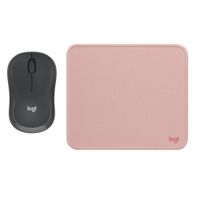 PACK LOGITECH MOUSE M240 NEGRO PAD MOUSE 20X23 ROSADO