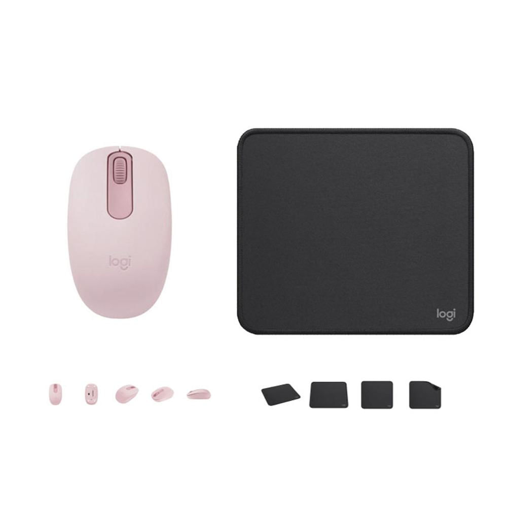 COMBO LOGITECH MOUSE M196 Y PAD MOUSE 200x230 NEGRO
