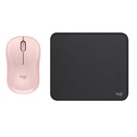 PACK LOGITEH MOUSE M240 ROSADO PAD MOUSE 20X23 NEGRO