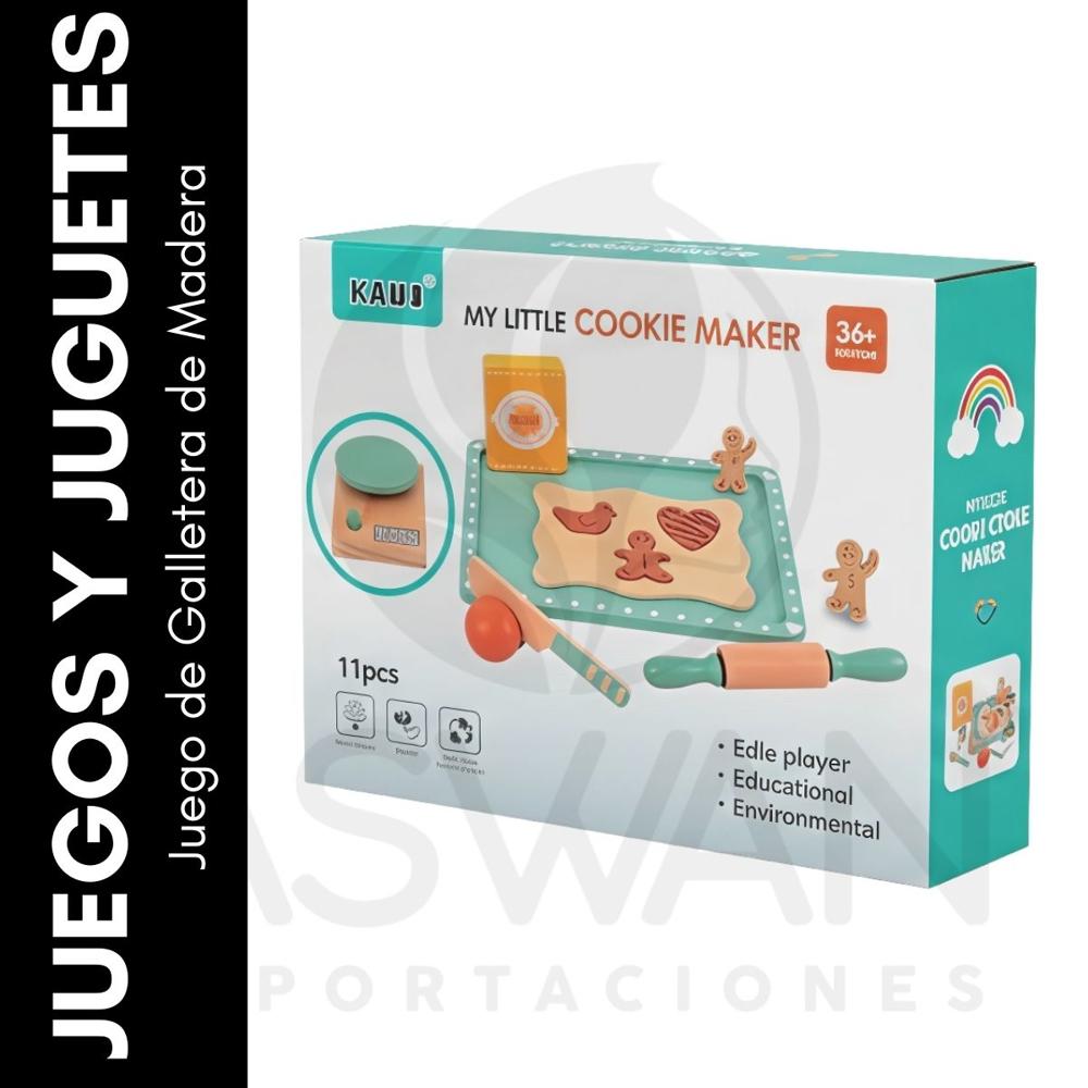 Juego de Galletera de Madera