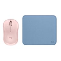 PACK LOGITEH MOUSE M240 ROSADO PAD MOUSE 20X23 AZUL