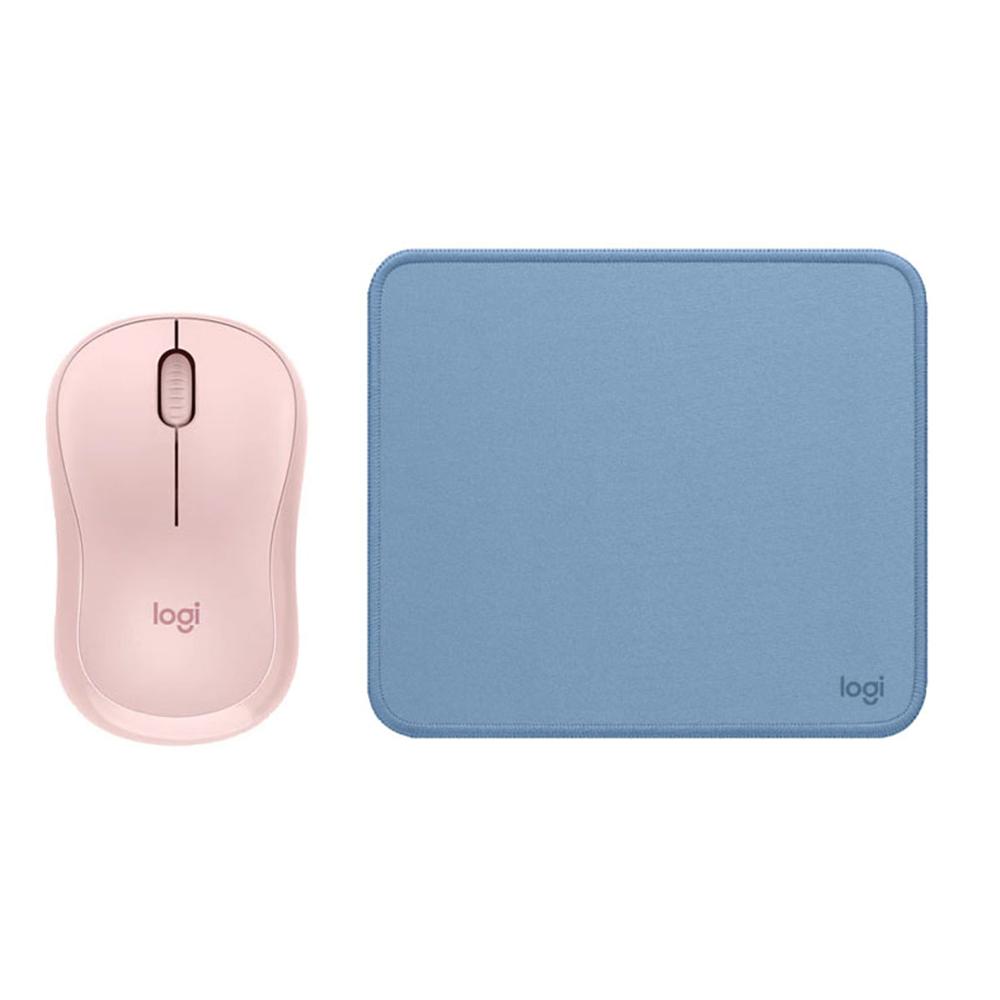 PACK LOGITEH MOUSE M240 ROSADO PAD MOUSE 20X23 AZUL
